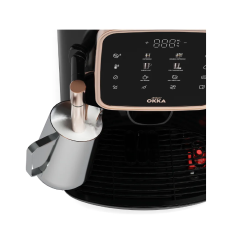 Arzum OKKA Pro Fully Automatic Espresso Machine - Black and copper - Model OK0030-04
