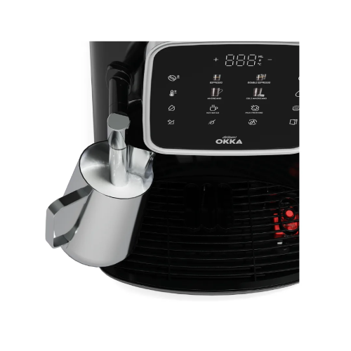 Arzum OKKA Pro Fully Automatic Espresso Machine - Silver/Black - Model OK0030-05