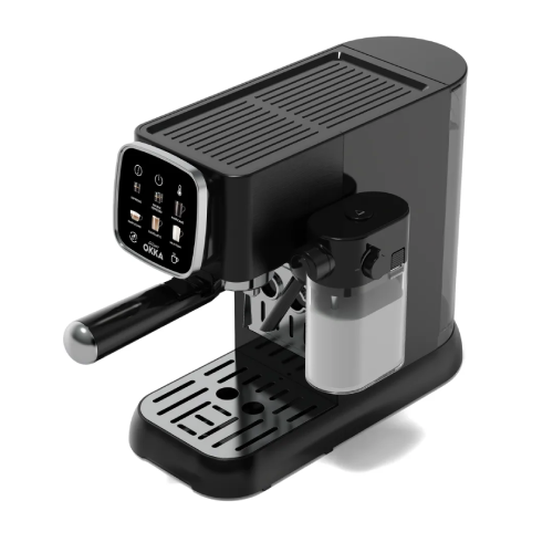 Arzum OKKA Solo M Semi-Automatic Espresso Machine - Black and Silver Model OK0032-0500