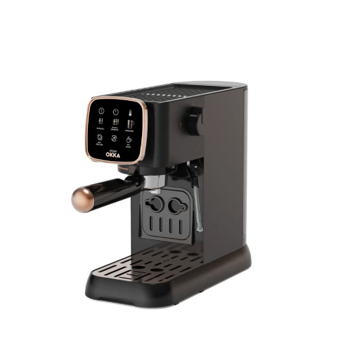 Arzum OKKA Solo Semi-Automatic Espresso Machine - Black and Copper - Model OK0034-0400