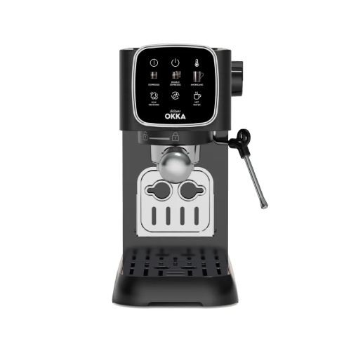 Arzum OKKA Solo Semi-Automatic Espresso Machine - Black and Copper - Model OK0034-0500