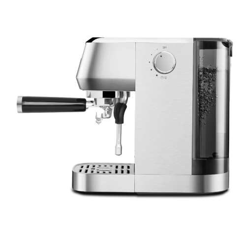 Professional Mocha Plus Espresso Coffee Machine – 20 Bar Pressure – Prepares All Coffee Types with Steam Wand and LCD Display