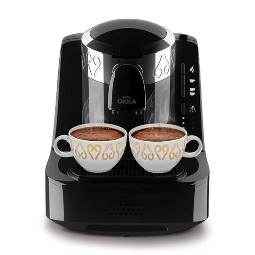 Arzum OKKA Coffee Maker - Black Silver - Model OK002-BLACK - 710W