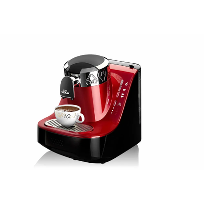 Arzum OKKA Coffee Maker - Red Silver - Model OK002-N- 710W