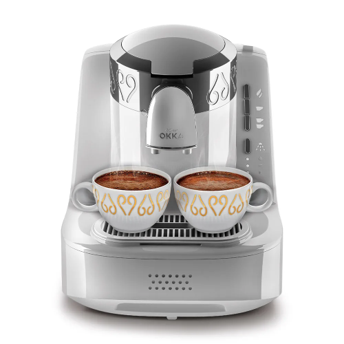 Arzum OKKA Coffee Maker - White Silver - Model OK002-WHITE- 710W