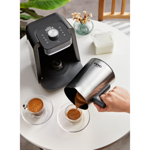 Arzum OKKA Rich Spin Pro Turkish Coffee Maker - Silver - OK0026K - 700W