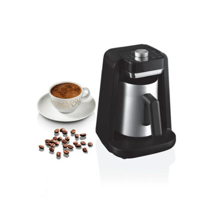 Arzum OKKA Rich Spin Pro Turkish Coffee Maker - Silver - OK0026K - 700W
