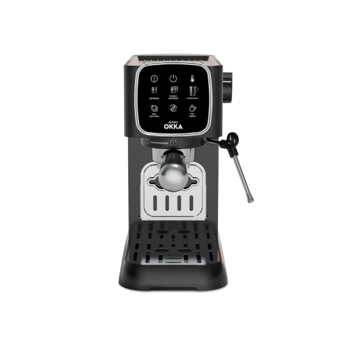 Arzum OKKA Solo Semi-Automatic Espresso Machine - Black and Copper - Model OK0034-0500