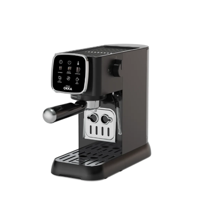 Arzum OKKA Solo Semi-Automatic Espresso Machine - Black and Copper - Model OK0034-0500
