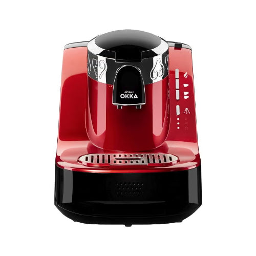 Arzum OKKA Coffee Maker - Red Silver - Model OK002-N- 710W