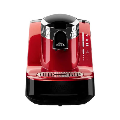 Arzum OKKA Coffee Maker - Red Silver - Model OK002-N- 710W