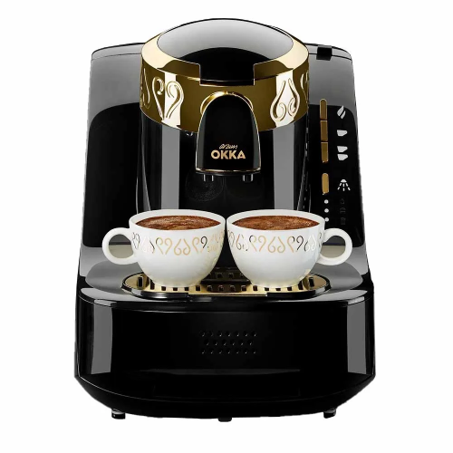 Arzum Okka Minio Automatic Coffee Machine - Black/Gold - Model OK008, 710W